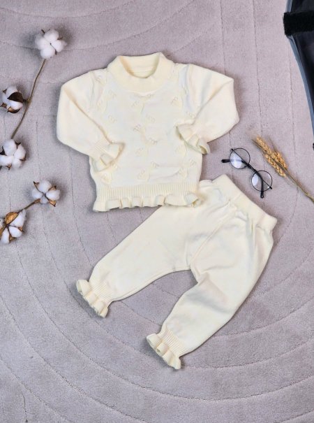 طقم  صوف ناعم   بناتي