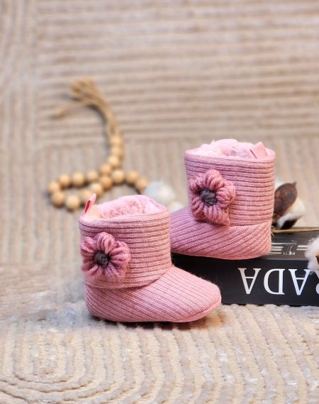 حذاء شتوي بناتي مبطن فرو