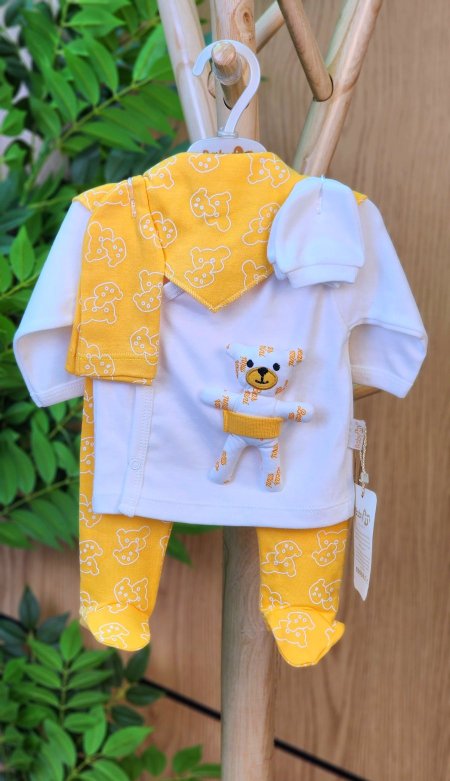 طقم ولادي  5 قطع قطن 100%