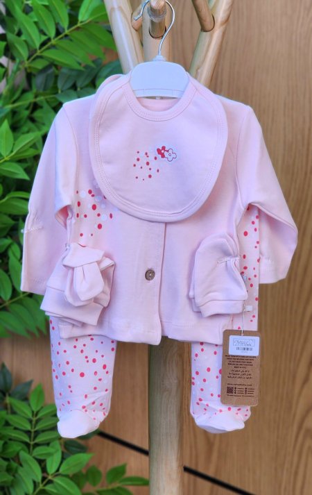 طقم بناتي  5 قطع  قطن 100%