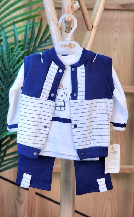 طقم  ثلاث  قطع ولادي  استقبال