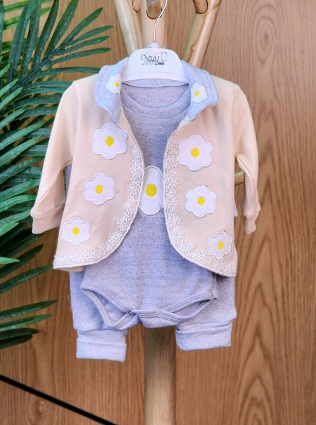 طقم ثلاث قطع بناتي