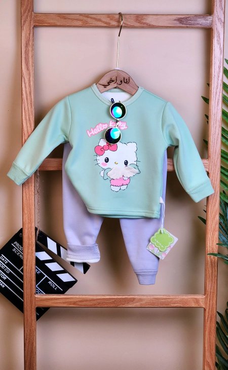 بجامات بناتي عملي  قطن  مبطن